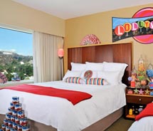 The Loews Hollywood Hotel has created a candy-themed Sweet! Suite for the holidays. // (c) 2012 Loews Hotels and Resorts